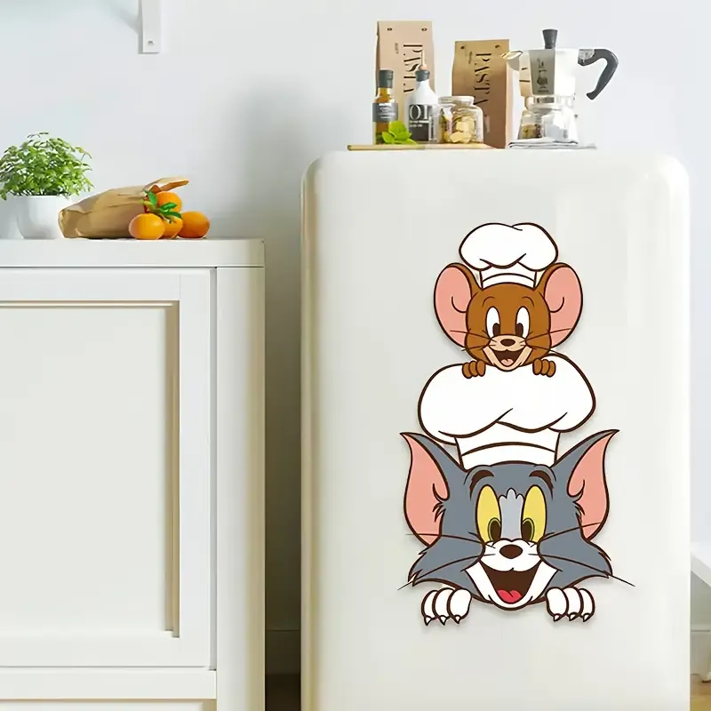 Kedi ve Fare Buzdolabı Çıkartmaları