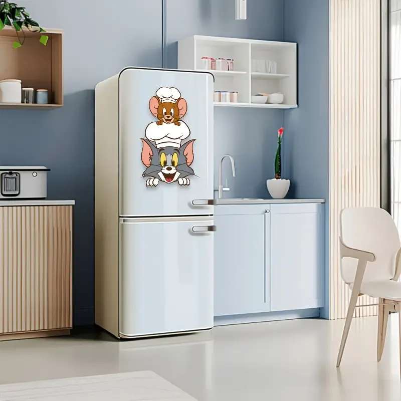 Kedi ve Fare Buzdolabı Çıkartmaları