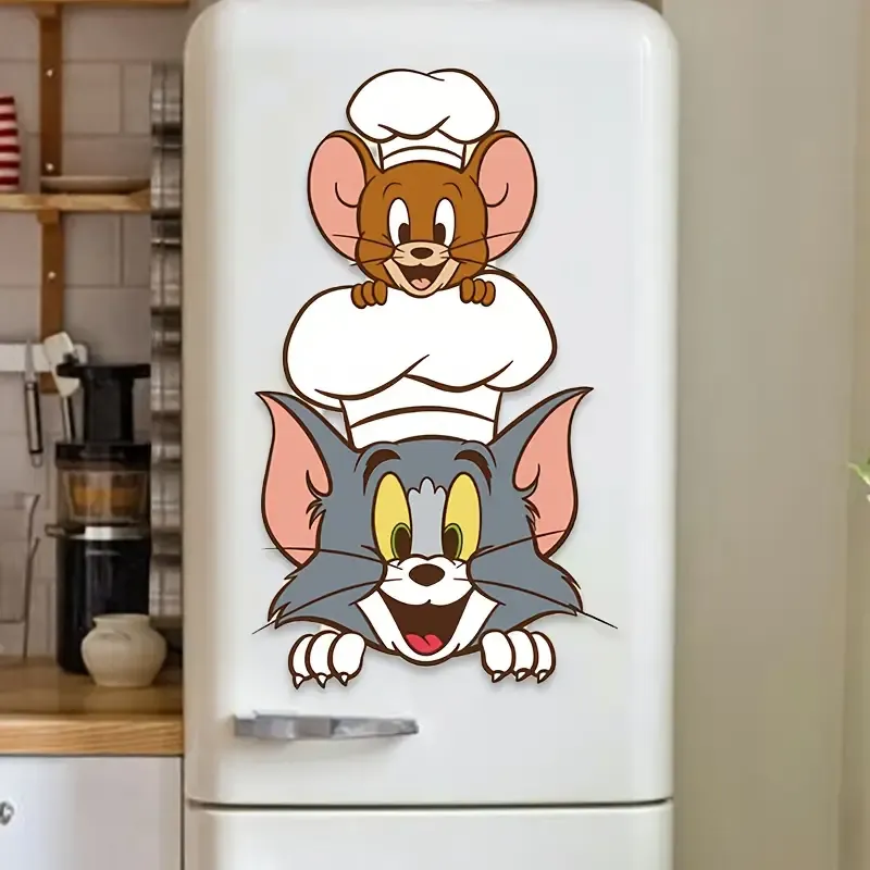 Kedi ve Fare Buzdolabı Çıkartmaları