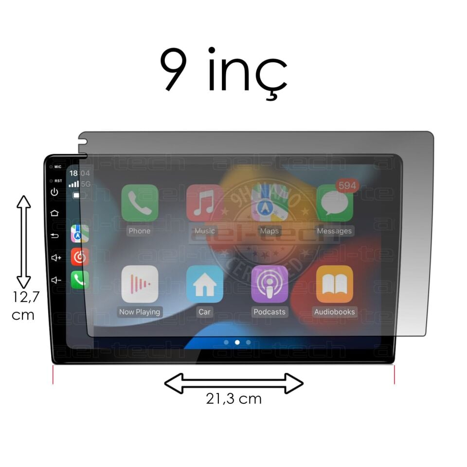 9 inç Universal Mat Görünüm Nano Ekran Koruyucu