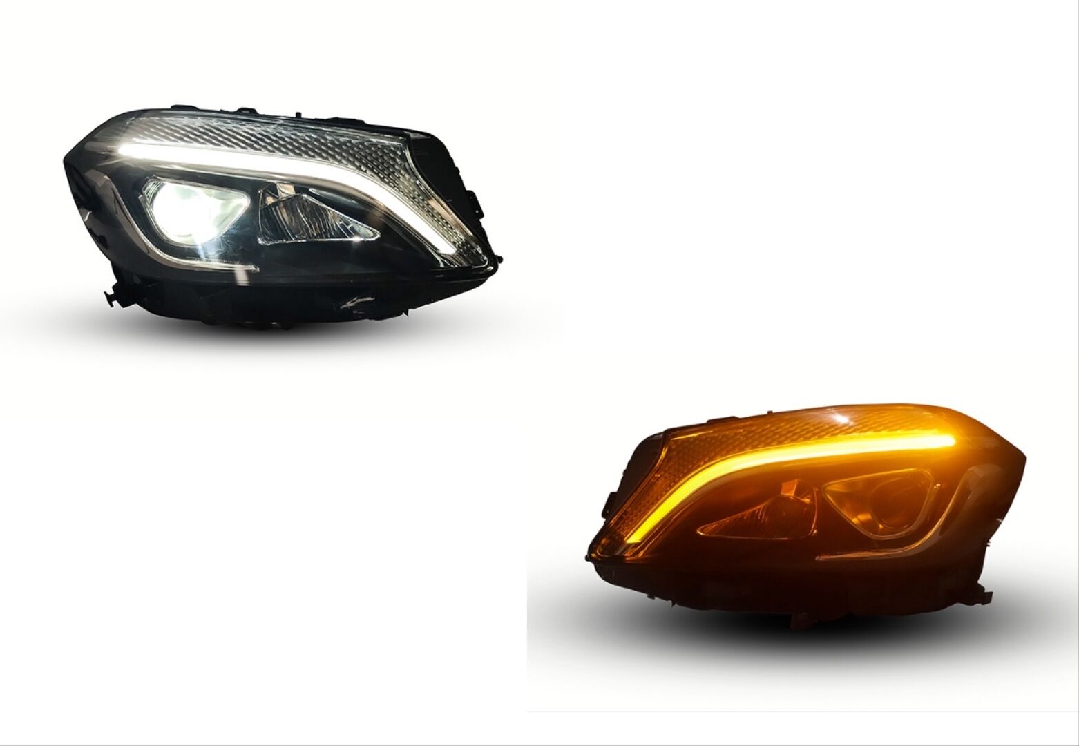 W176 2010-2018 A SERISI IÇIN FULL  LED FAR  (halojen farlı araçlar için)
