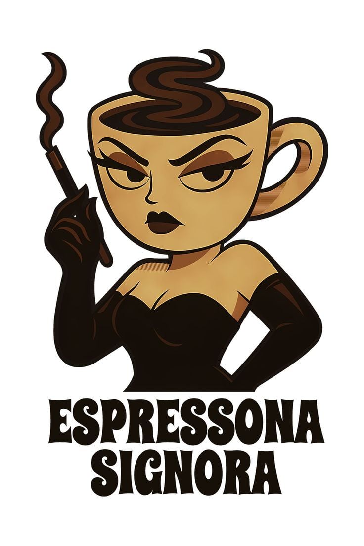 Espressona Signora Sticker