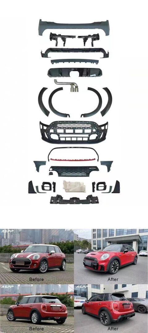 COOPER F55 İÇİN (4 KAPI) JCW BODY KIT - MAKYAJLI GÖRÜNÜM FULL SET