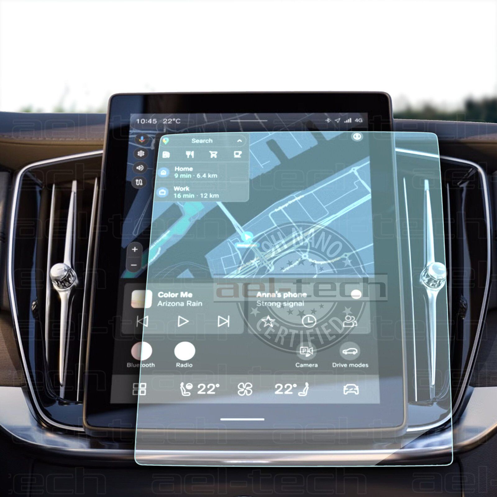 Volvo XC90 2025 Uyumlu Navigasyon 9H Nano Ekran Koruyucu