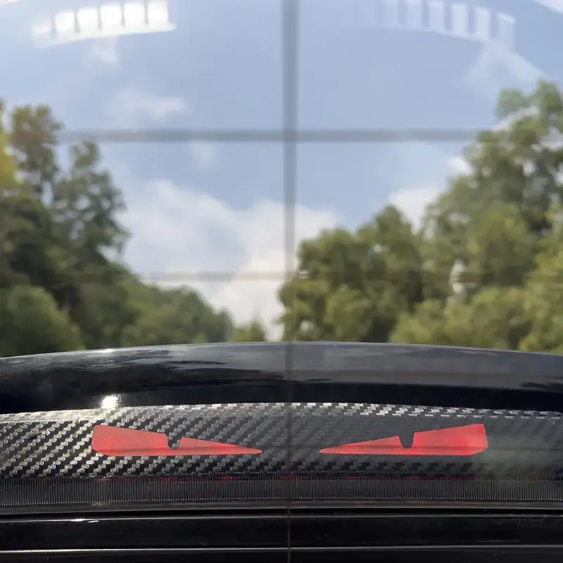 Canavarın Kötü Göz Araba Stop Lambası Çıkartması