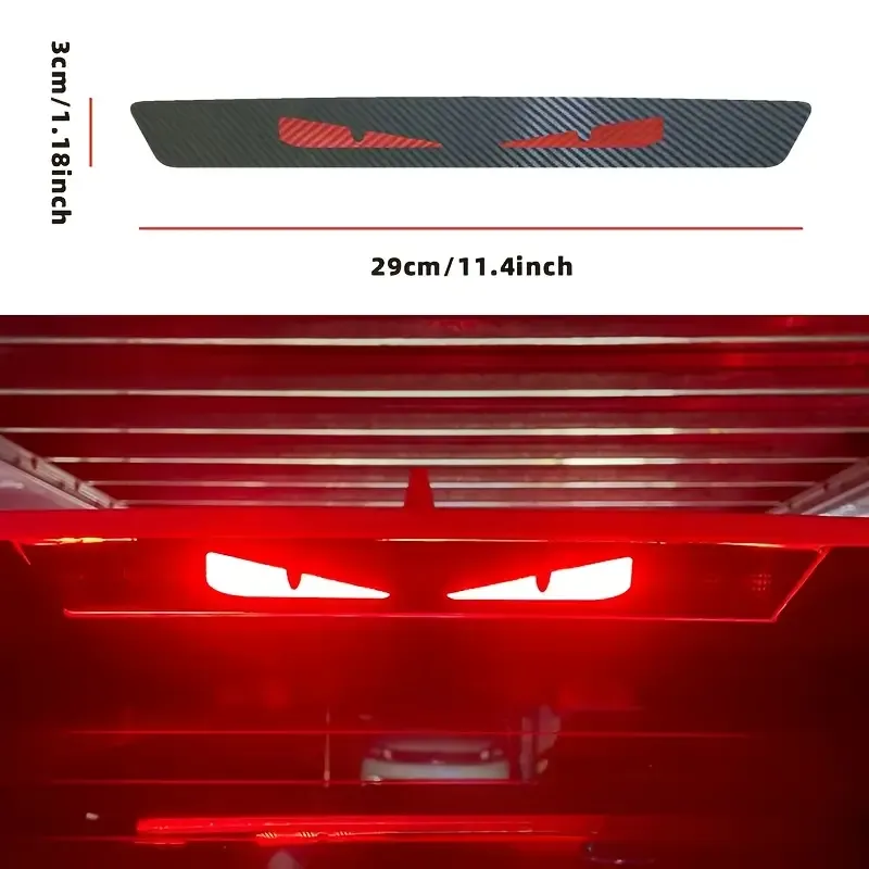 Canavarın Kötü Göz Araba Stop Lambası Çıkartması