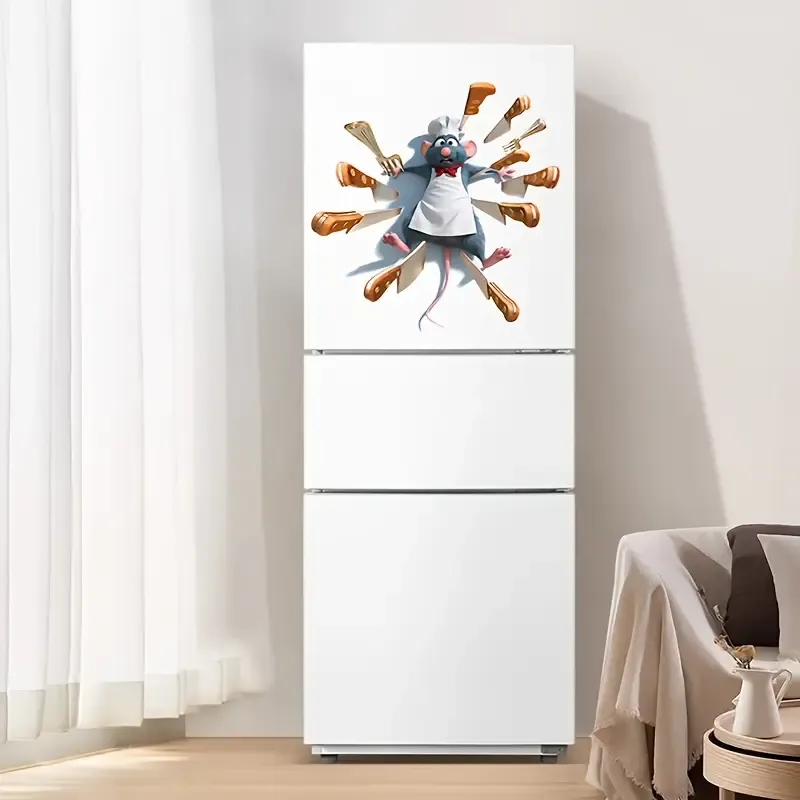 Remy Chef Kostüm Tasarımı PVC Kendinden Yapışkan Sticker