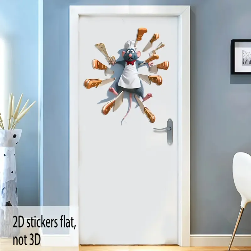 Remy Chef Kostüm Tasarımı PVC Kendinden Yapışkan Sticker