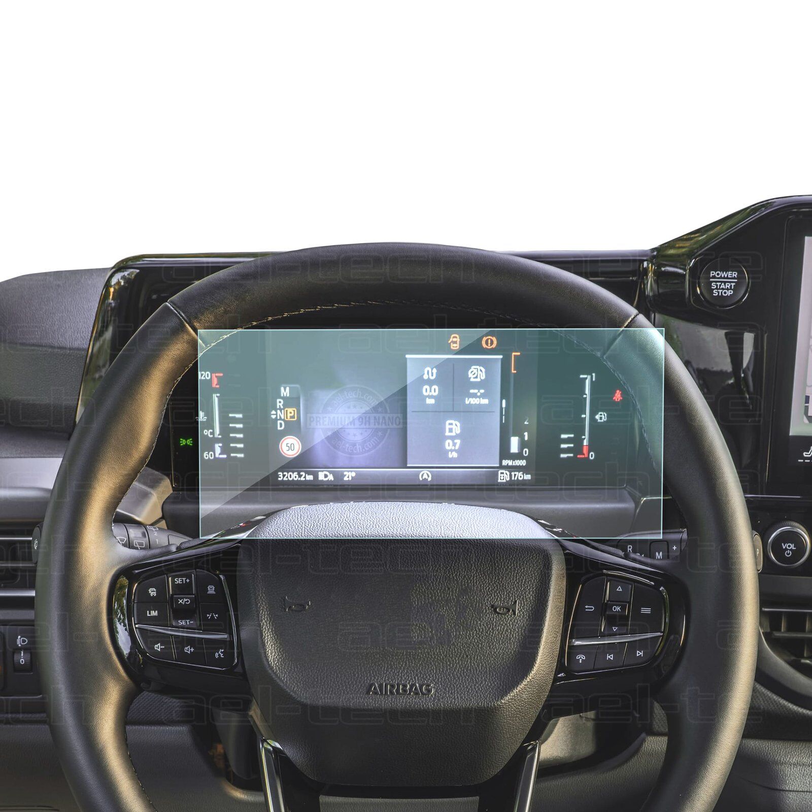 Ford Tourneo Custom 2024-2025 Uyumlu Dijital Gösterge 9H Nano Ekran Koruyucu