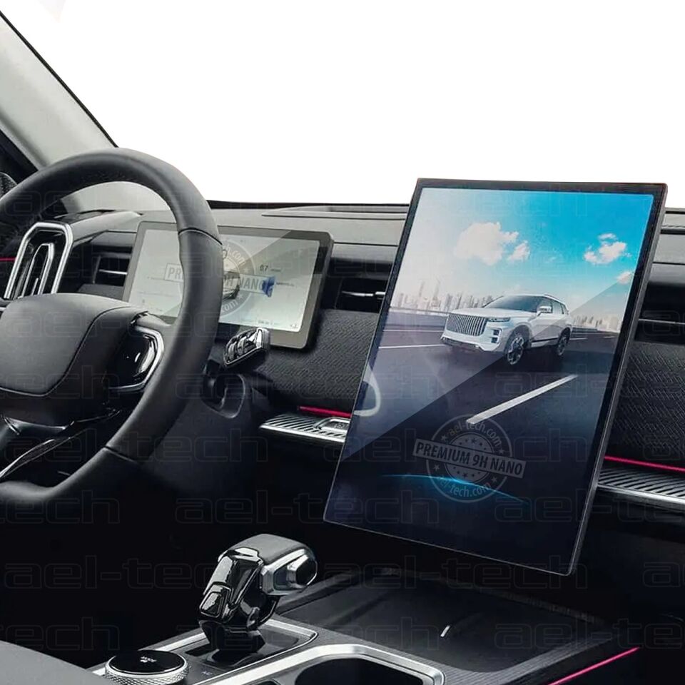 Jaecoo 7 Evolve Uyumlu 14.8 İnç Navigasyon ve 10.25 İnç Dijital Gösterge 9H Nano Ekran Koruyucu 2'li Set