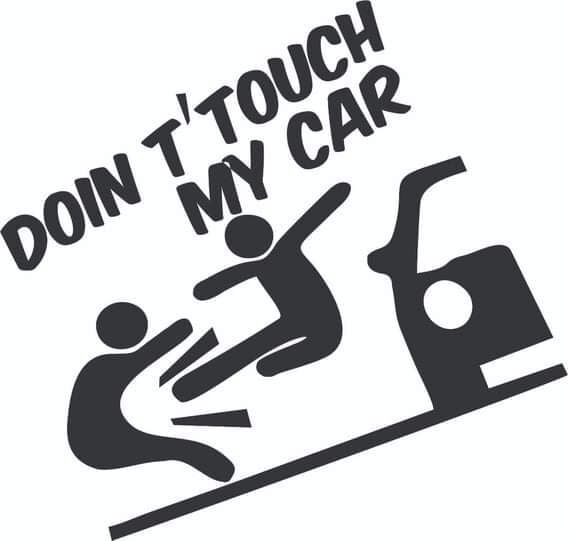 Araba Dokunma Sticker-3