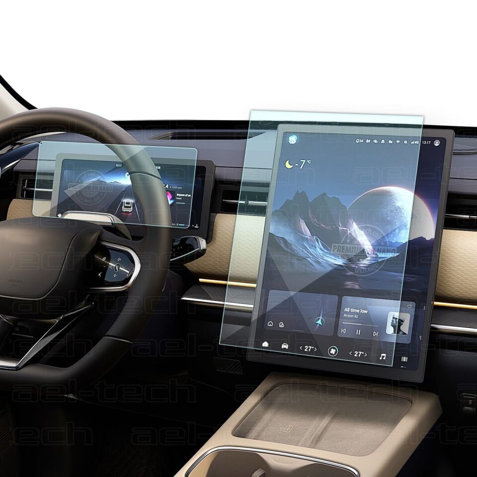 Jaecoo 7 Revive Uyumlu 13.2 inç Navigasyon ve 10.25 İnç Dijital Gösterge 9H Nano Ekran Koruyucu 2'li Set