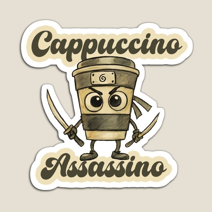 Assassino Cappuccino Sticker