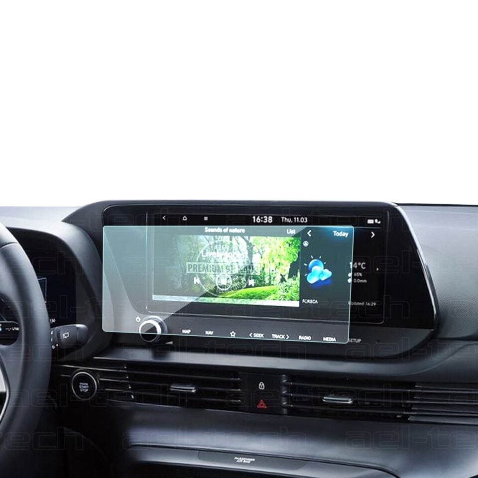 Hyundai i20 Elite 2024-2025 Uyumlu 10,25 İnç Navigasyon 9H Nano Ekran Koruyucu