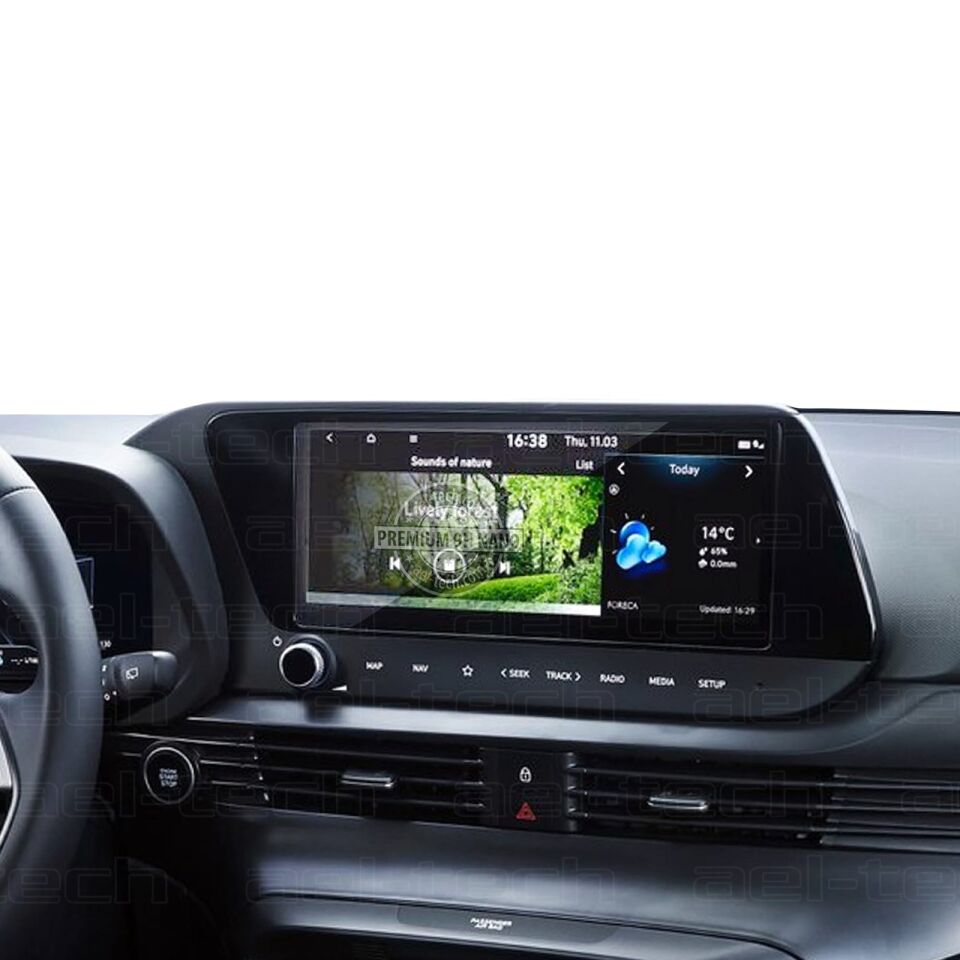 Hyundai i20 Elite 2024-2025 Uyumlu 10,25 İnç Navigasyon 9H Nano Ekran Koruyucu