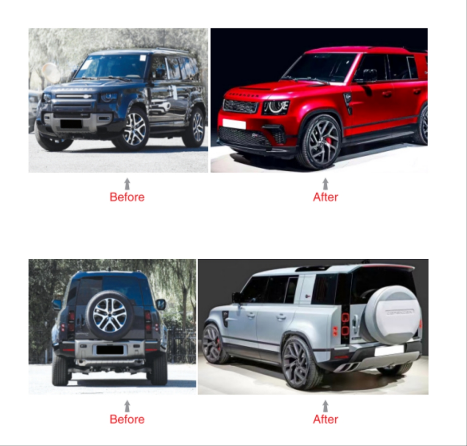 DEFENDER 2020+ İÇİN SVR BODY KIT