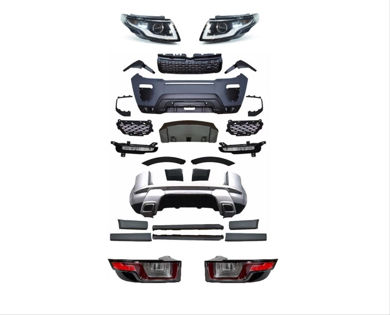 EVOQUE 2011-2015 İÇİN 2016+ FACELIFT BODY KIT