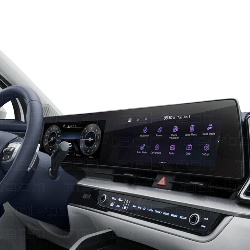 Kia Sportage Cool Plus Uyumlu 12.3 inç Dijital gösterge ve Navigasyon 9H Nano Ekran Koruyucu 2024