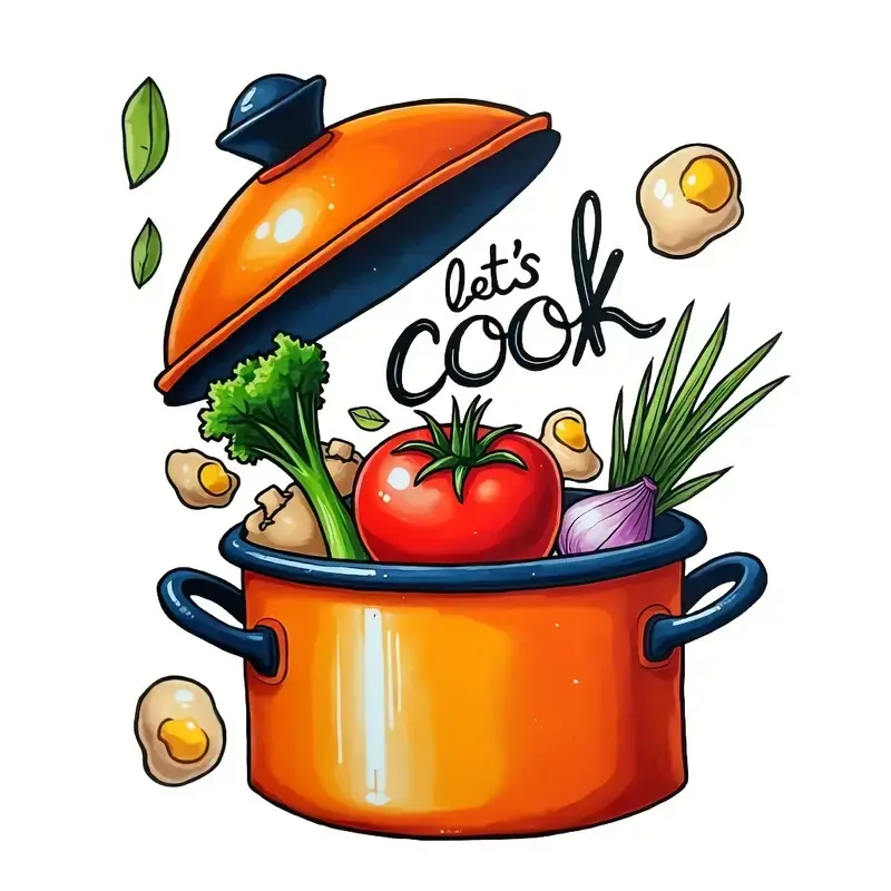 Yemek Tencere Mutfak Sticker