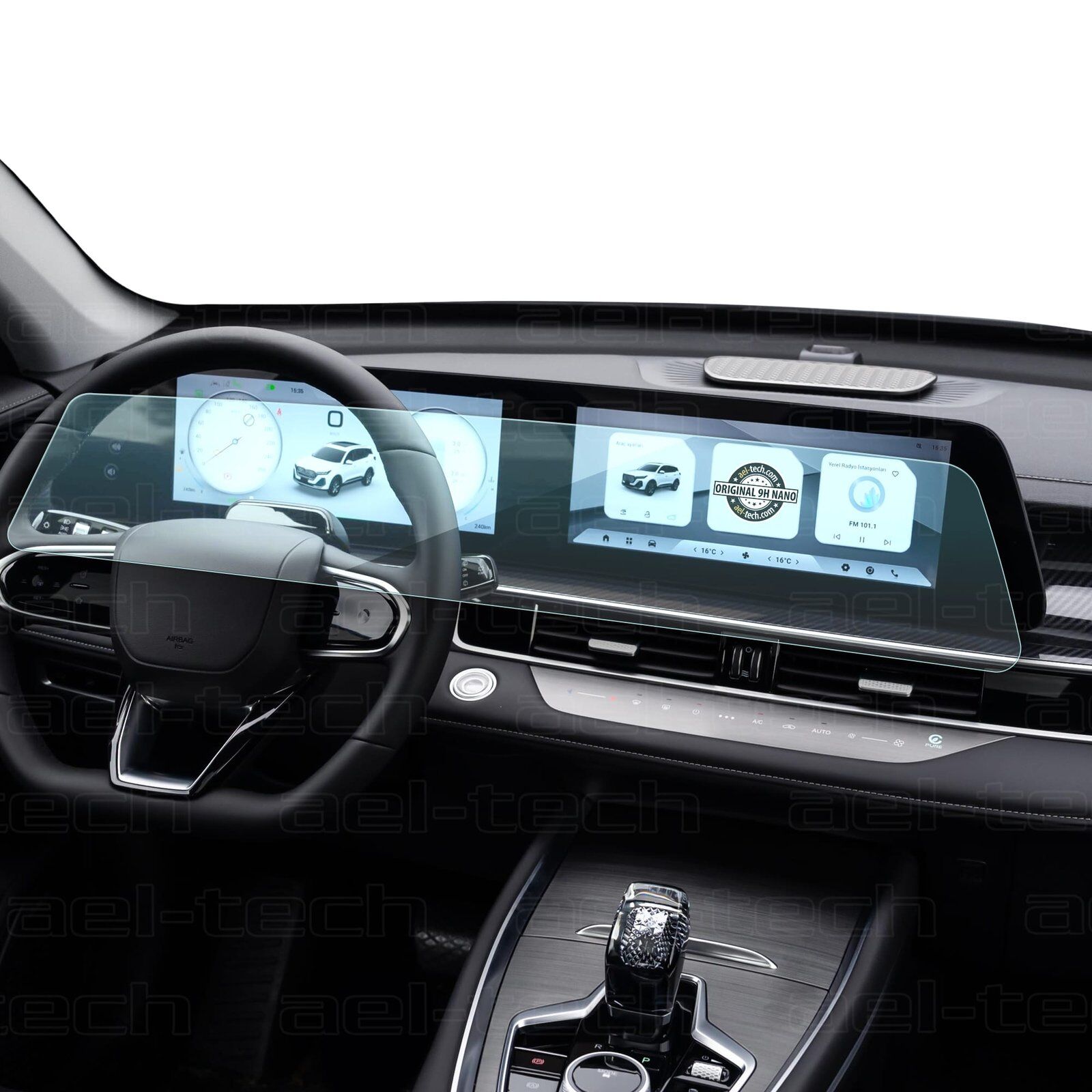 Chery Tiggo 7 Pro Max 2024 Uyumlu 24.6 İnç Navigasyon 9H Nano Ekran Koruyucu