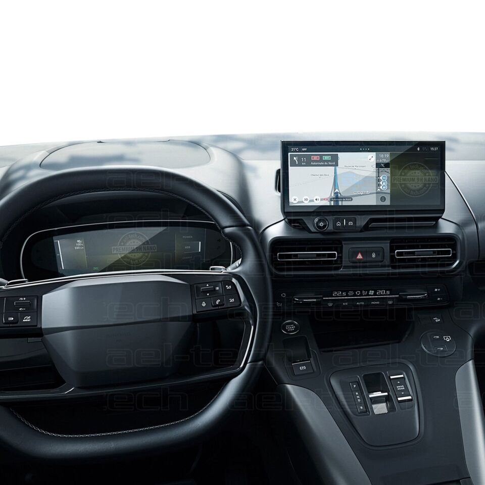 Opel Combo 2024 2025 Uyumlu Dijital Gösterge ve 10 İnç Navigasyon 9H Nano Ekran Koruyucu 2'li Set