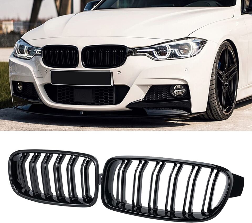 3 SERISI F30 2012-2018 IÇIN UYUMLU M3 GORUNUM PANJUR (BÖBREK) PIANO BLACK