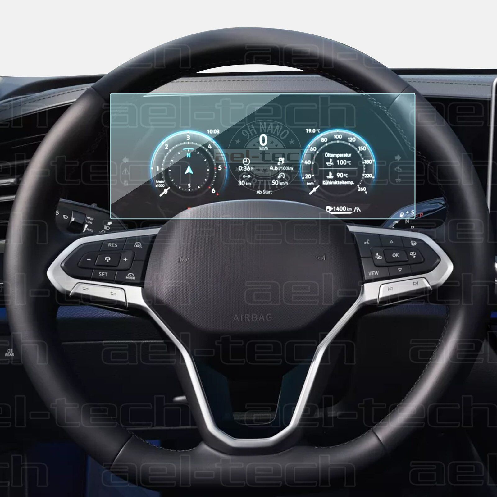 Volkswagen Passat Uyumlu 10.25 inç Digital Gösterge Nano Ekran Koruyucu