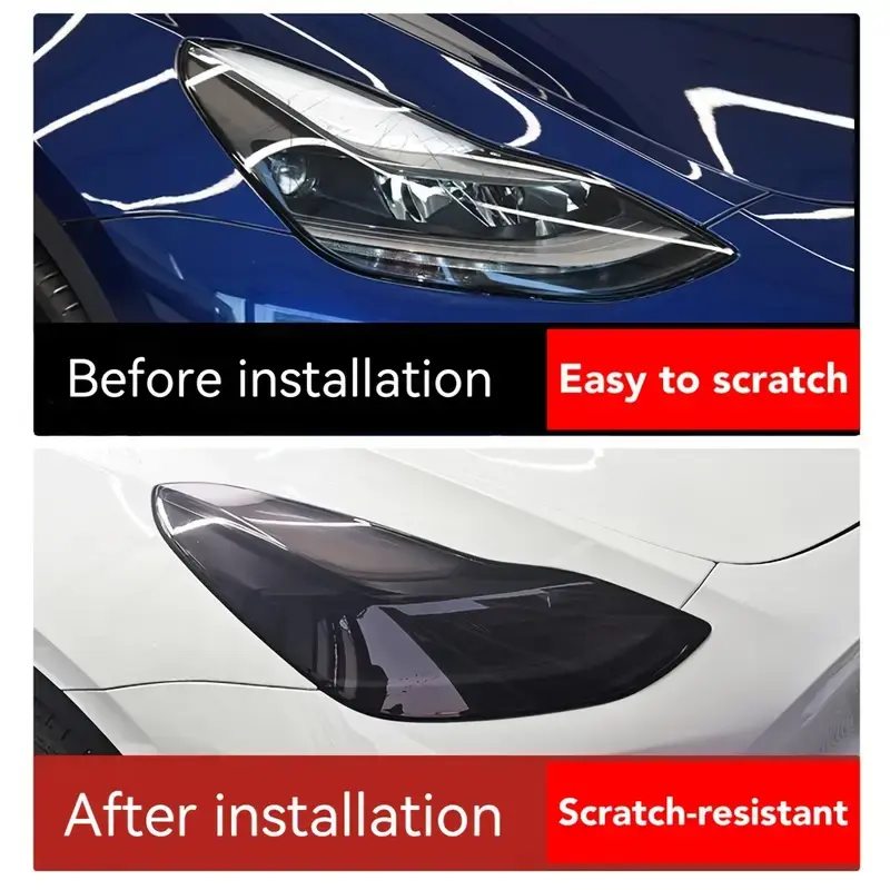 Tesla Model Y 2021-2024 Smoky Black TPU Far-Sis-Stop 190 Mikron Koruyucu Film
