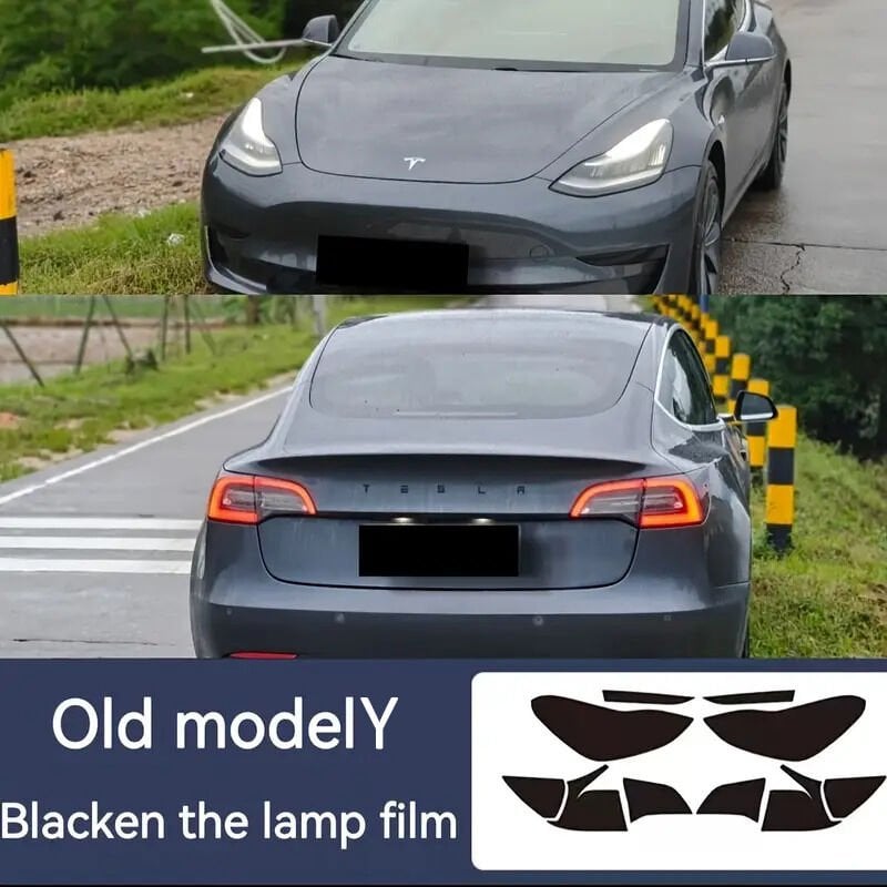 Tesla Model Y 2021-2024 Smoky Black TPU Far-Sis-Stop 190 Mikron Koruyucu Film