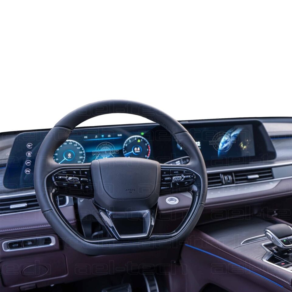 Chery Tiggo 8 Pro Avantgarde 2024-2025 Uyumlu 24.6 inç Sürücü Bilgi ve Navigasyon 9H Nano Ekran Koruyucu
