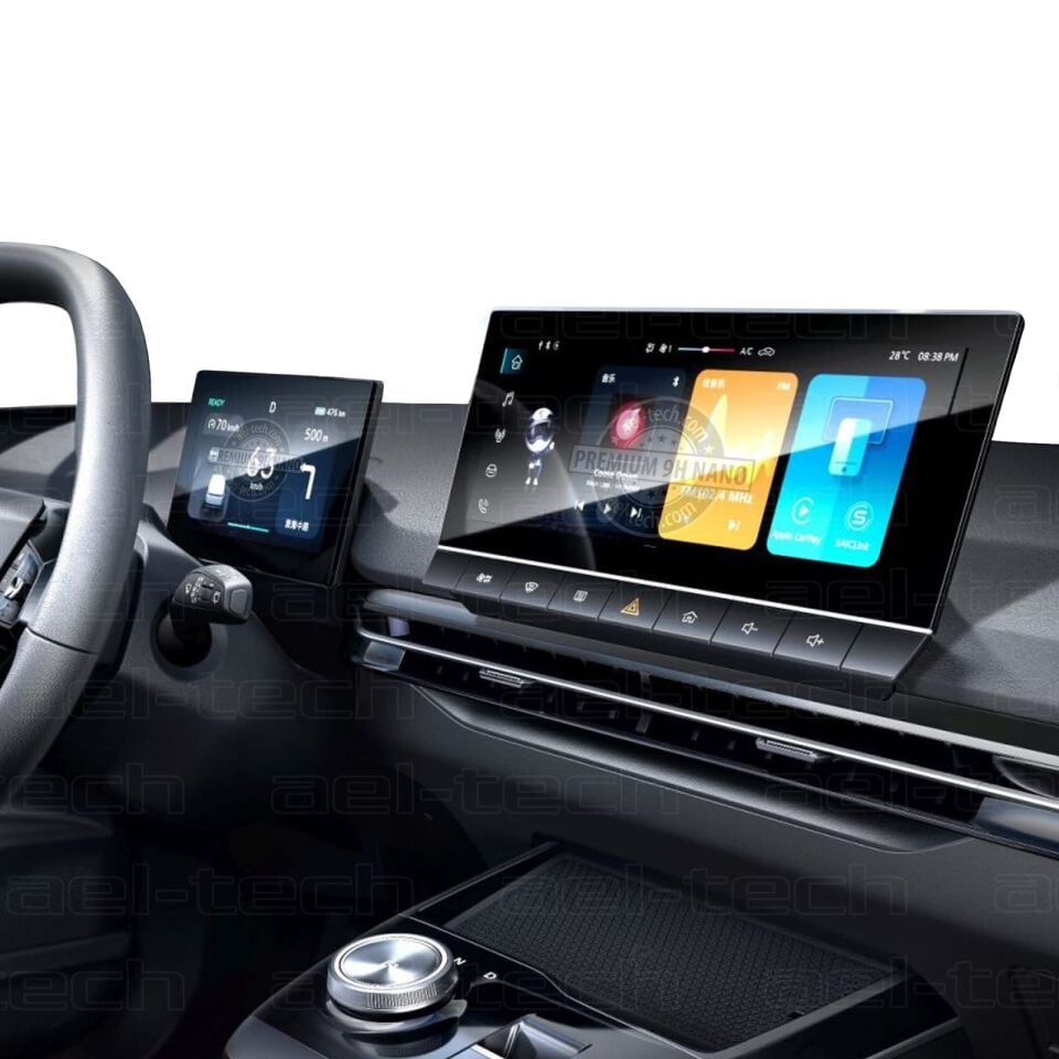 MG MG4 2023 Uyumlu Dijital Gösterge ve Navigasyon 9H Nano Ekran Koruyucu 2'li Set