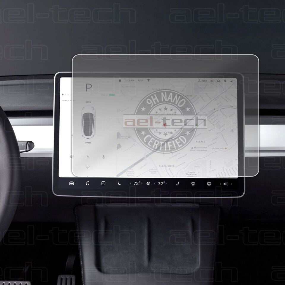 Tesla Model Y 15 inç Navigasyon uyumlu MAT Nano Ekran Koruyucu 2021 2023