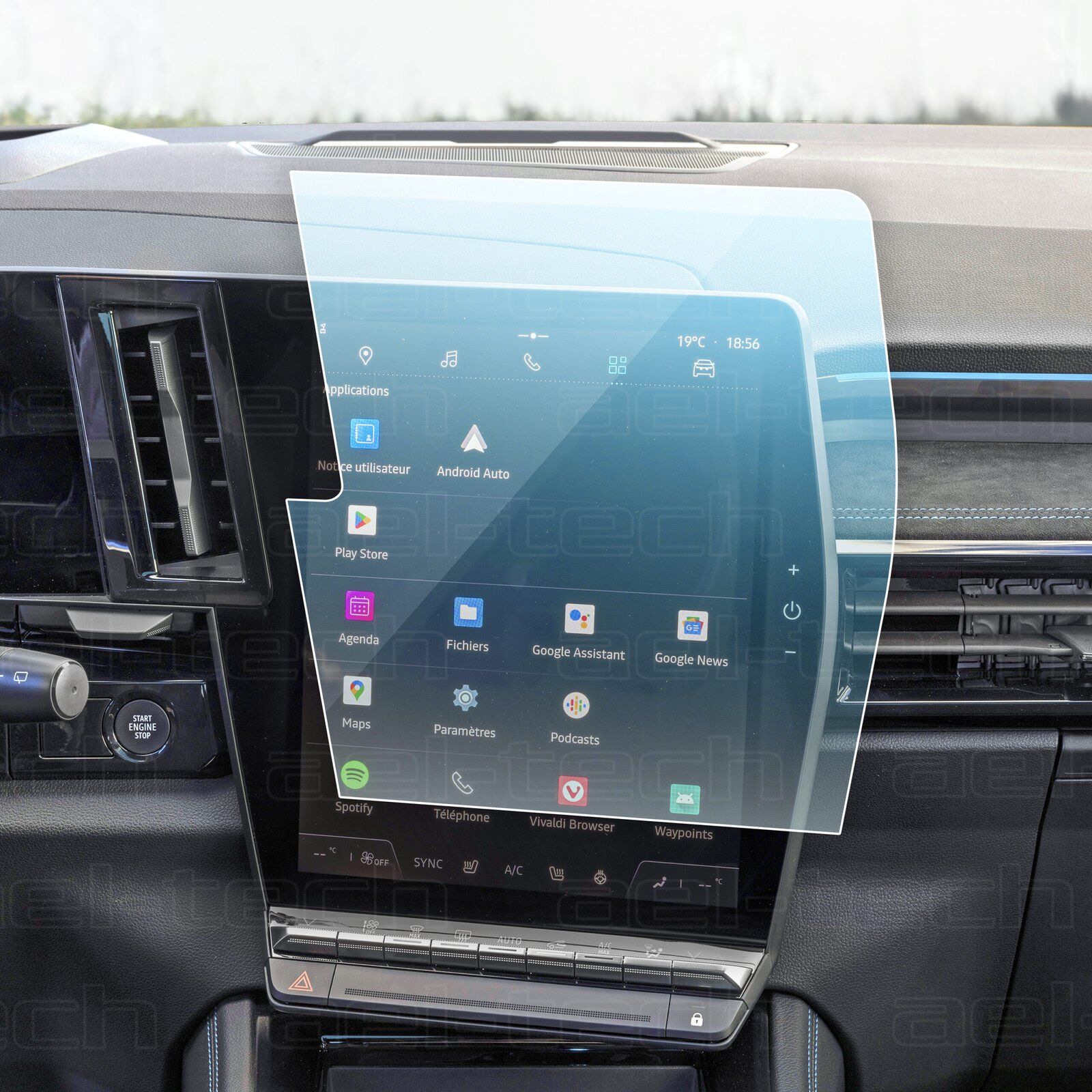 Renault Austral 12 inç Navigasyon uyumlu Nano Ekran Koruyucu 
