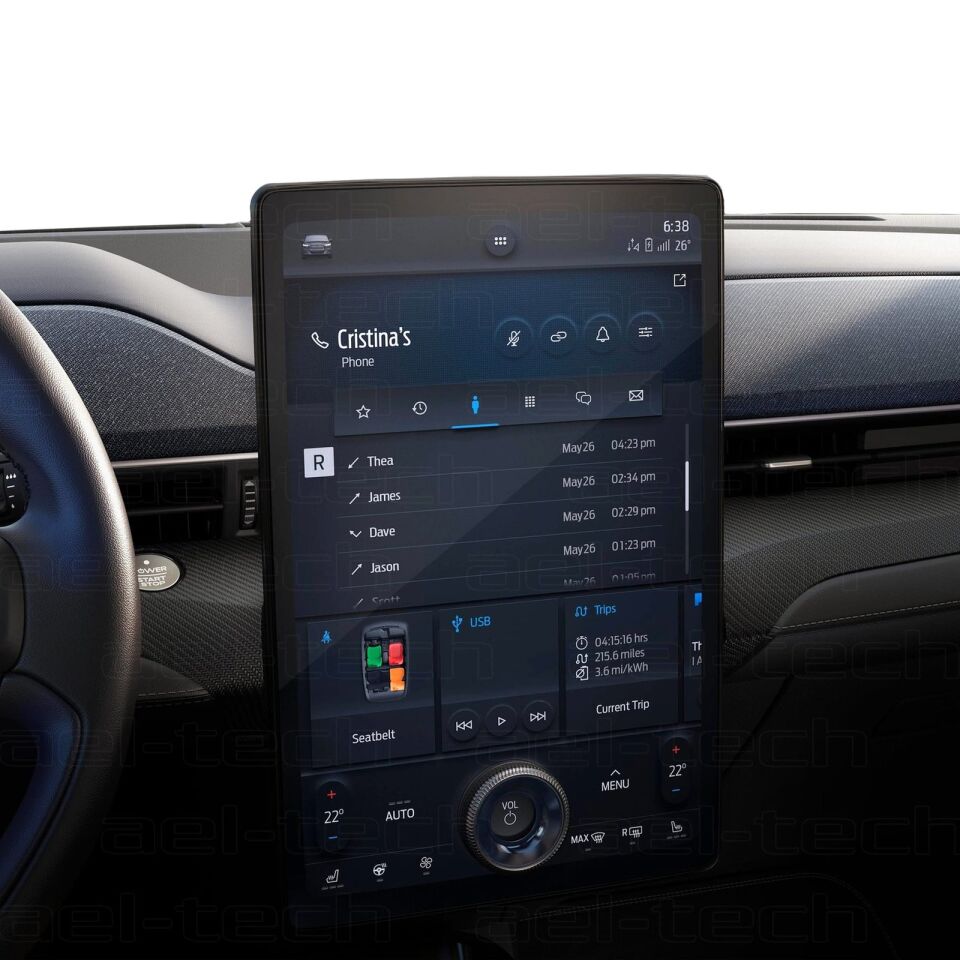 Ford Mustang Mach-E 2023 Uyumlu 15.5 İnç Navigasyon 9H Nano Ekran Koruyucu