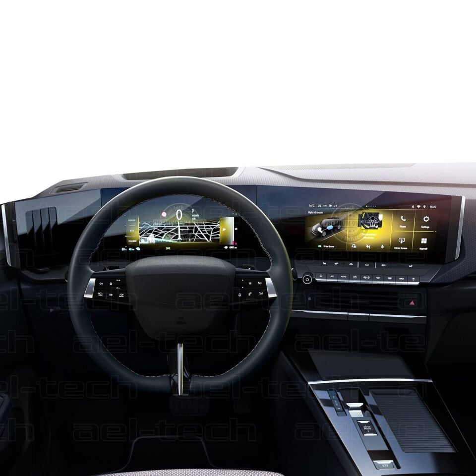 Opel Astra 2022-2025 Uyumlu Pure Panel Pro 9H Nano Ekran Koruyucu 3'lü Set