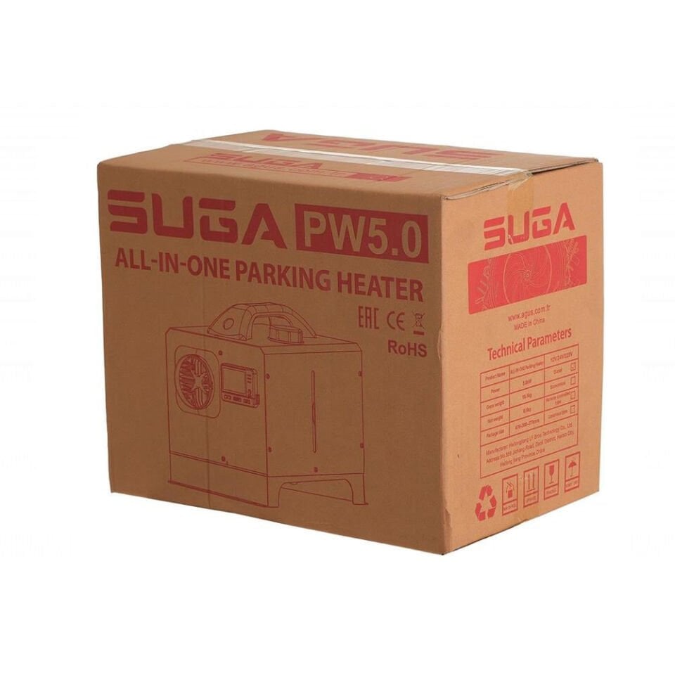 SUGA 12V/24V/220V 5KW Çanta Tipi Portatif Dizel Isıtıcı