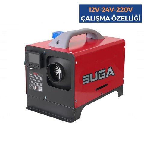 SUGA 12V/24V/220V 5KW Çanta Tipi Portatif Dizel Isıtıcı
