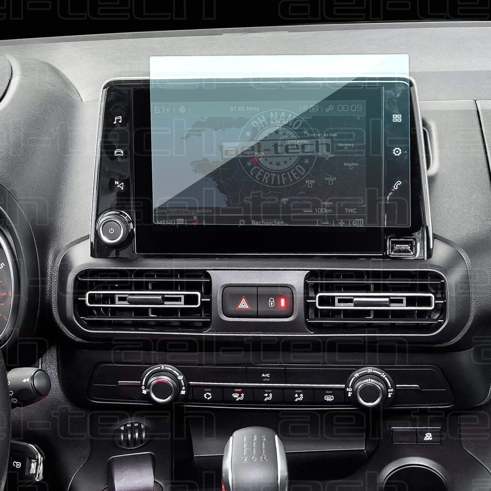 Toyota Proace City Uyumlu 8 Inç Navigasyon 9H Nano Ekran Koruyucu