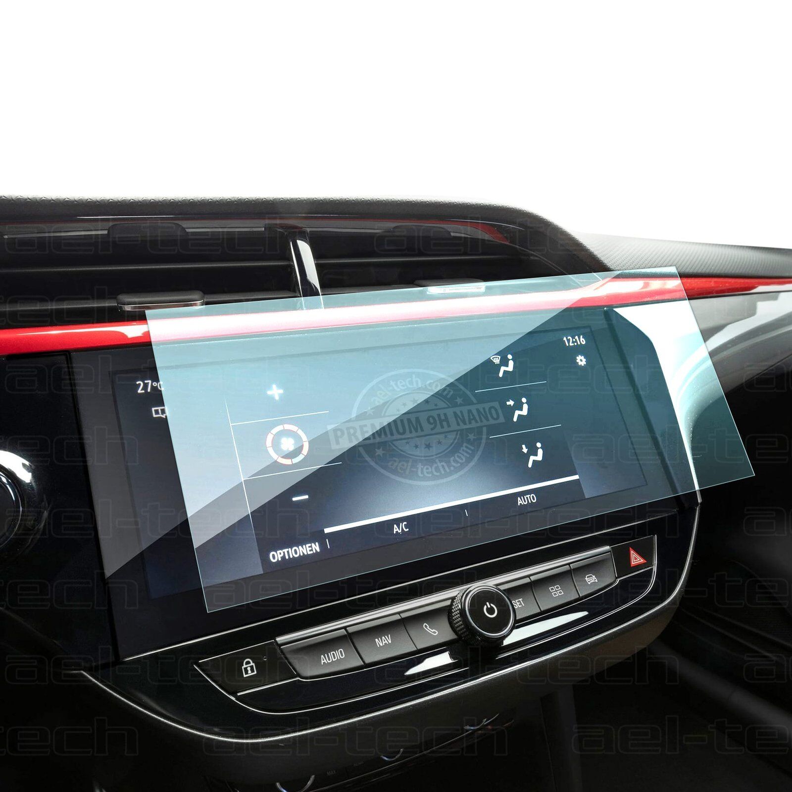 Opel Corsa 2020 2025 Uyumlu 10 İnç Navigasyon 9H Nano Ekran Koruyucu