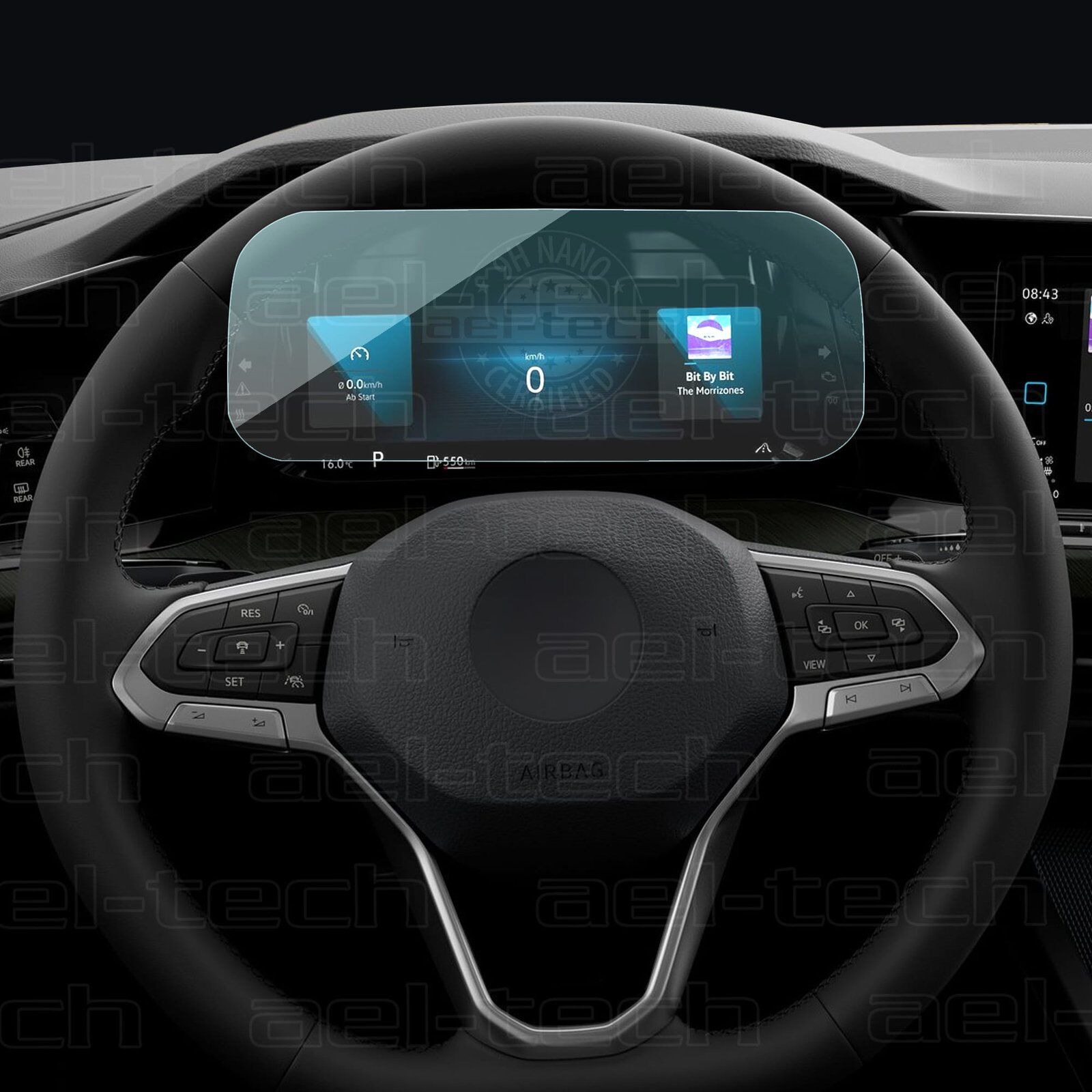 Volkswagen Golf 8 Dijital Gösterge 10.25 Inç Hayalet Nano Ekran Koruyucu