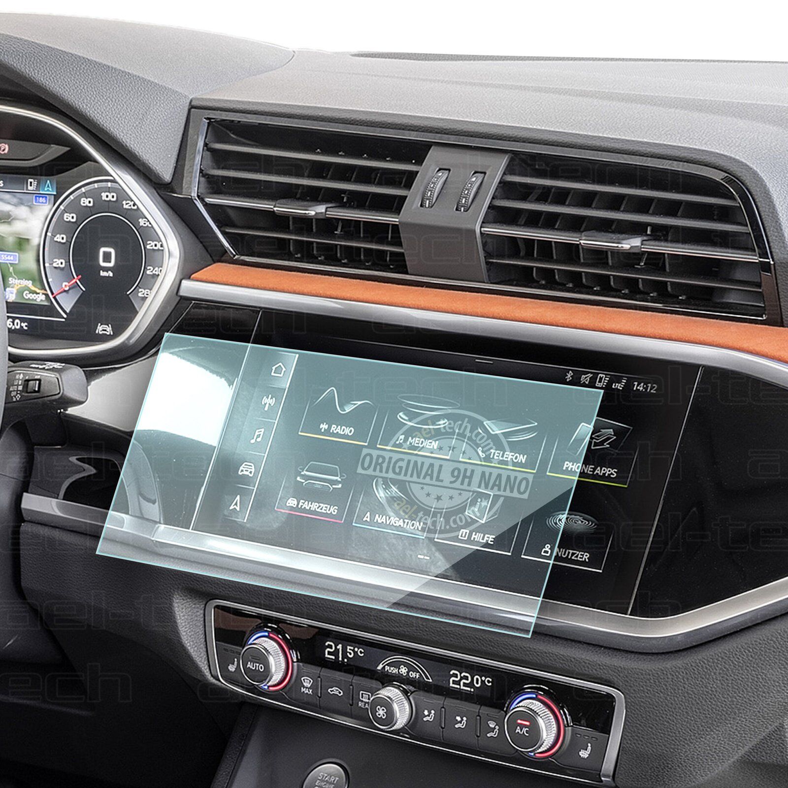 Audi Q3 2019 2023 Uyumlu Navigasyon 9H Nano Ekran Koruyucu