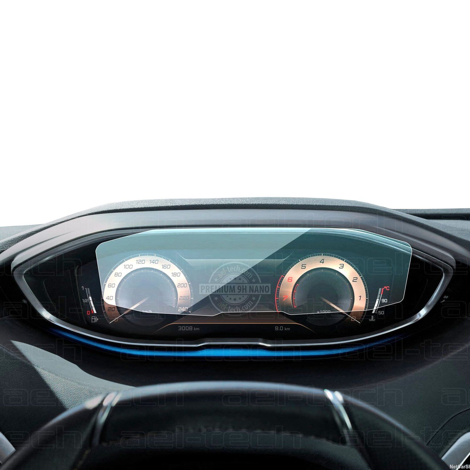 Peugeot 3008 Uyumlu Dijital Gösterge 9H Nano Ekran Koruyucu