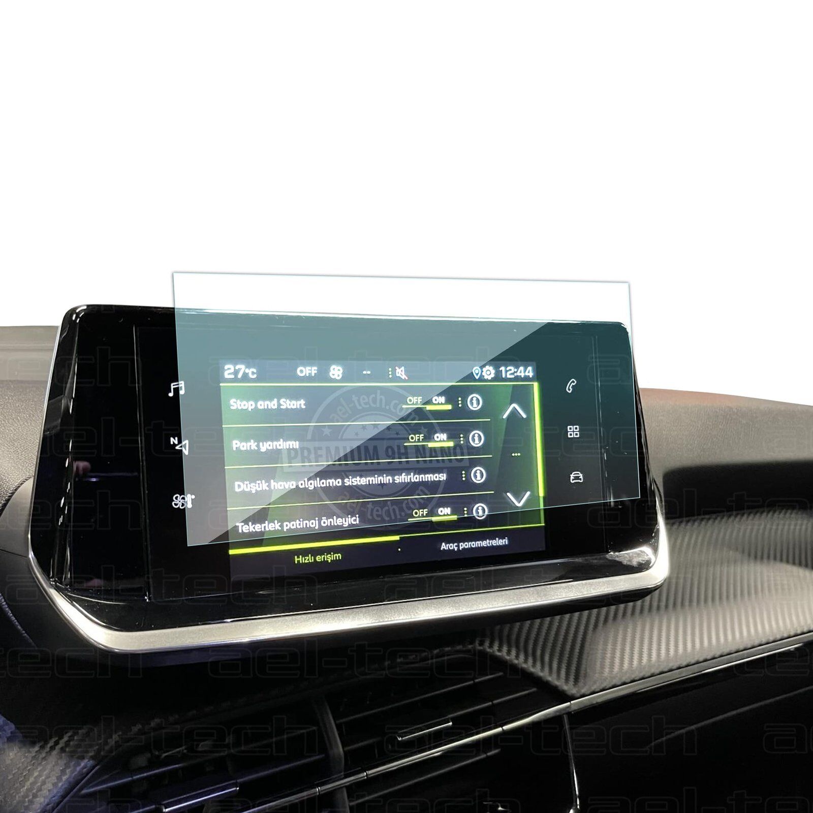 Peugeot 2008 Uyumlu 7 İnç Navigasyon 9H Nano Ekran Koruyucu