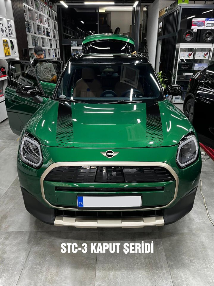 Araç Kaput Şerit Sticker Çıkartma STC-3