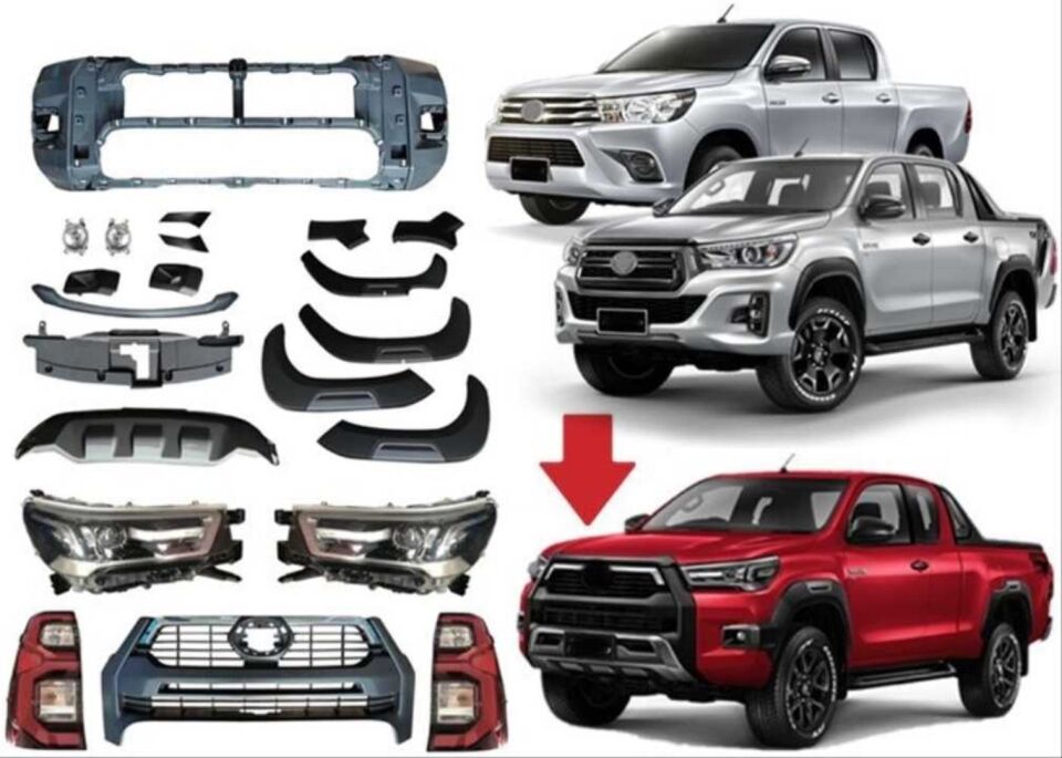 HILUX REVO 2016-2020 IÇIN 2021+ ROCCO DÖNÜSÜM FAR&STOP DAHIL (FULL FACELIFT)
