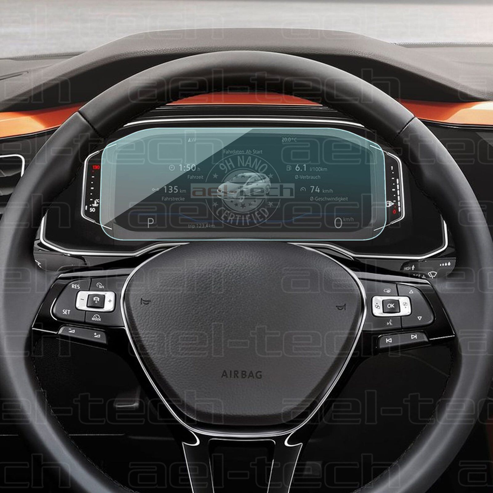 Volkswagen Polo Uyumlu Dijital Gösterge 9H Nano Ekran Koruyucu