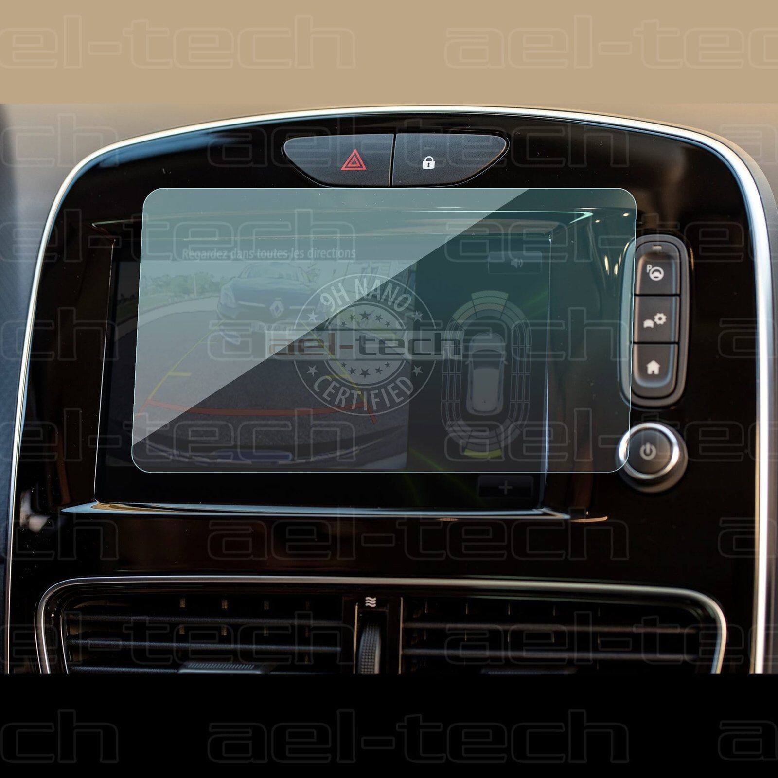 Renault Clio 4  Uyumlu 7 İnç Navigasyon 9H Nano Ekran Koruyucu