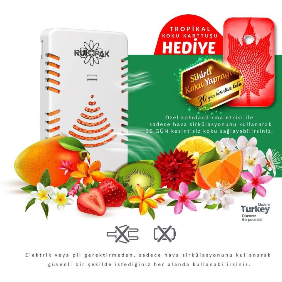 Rulopak Hediyeli Kapı Arkası Koku Aparatı Beyaz