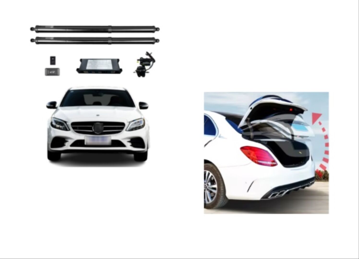 W205 C SERİSİ İÇİN 16-21 ELEKTRIKLI BAGAJ (ÇİFT)