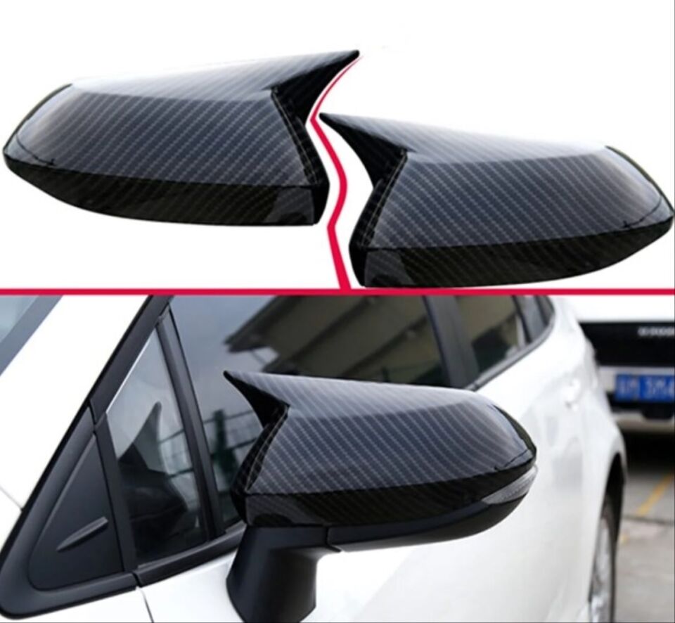 COROLLA 2019+ IÇIN UYUMLU YARASA AYNA KAPAGI - KARBON